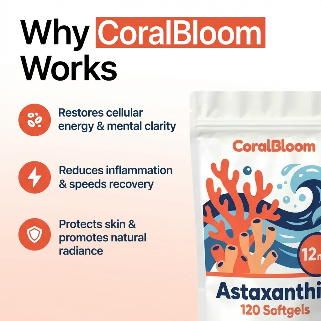 Coral Bloom Astaxanthin 12mg softgels
